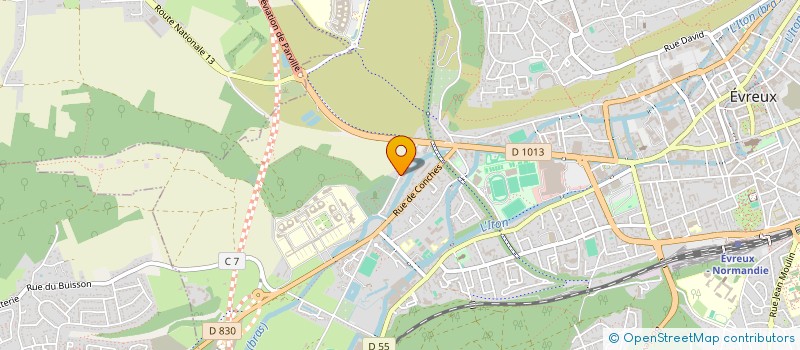 localisation de l'entreprise ECJ INVEST  EVREUX