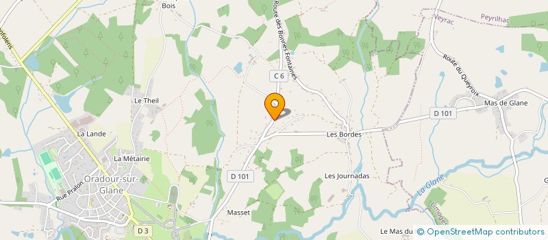 localisation de l'entreprise ECJCC à ORADOUR-SUR-GLANE
