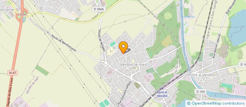 localisation de l'entreprise ECJPM  VENDIN-LE-VIEIL