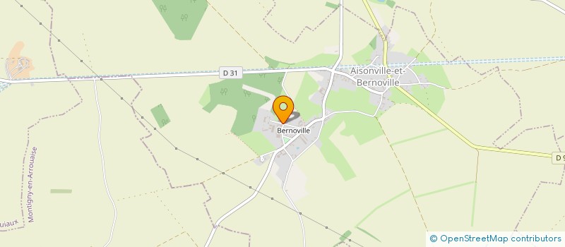 localisation de l'entreprise ECJR  AISONVILLE-ET-BERNOVILLE