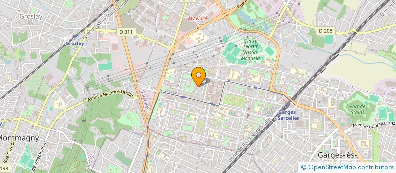 localisation de l'entreprise ECJS FRANCE  SARCELLES