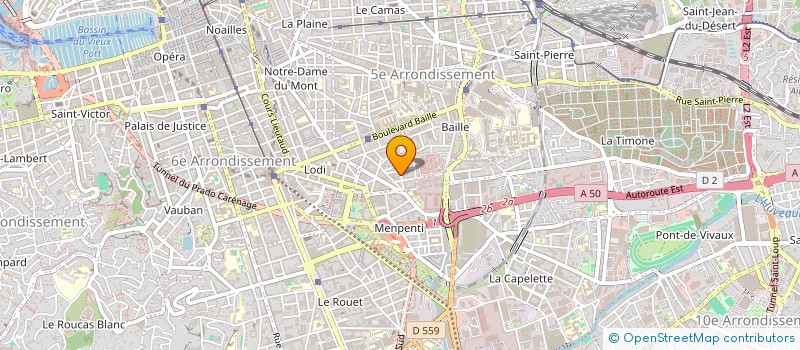 localisation de l'entreprise ECK HOLDING à MARSEILLE