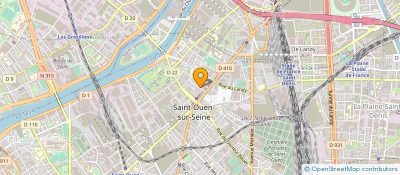 localisation de l'entreprise ECKART-FRANCE à SAINT-OUEN-SUR-SEINE
