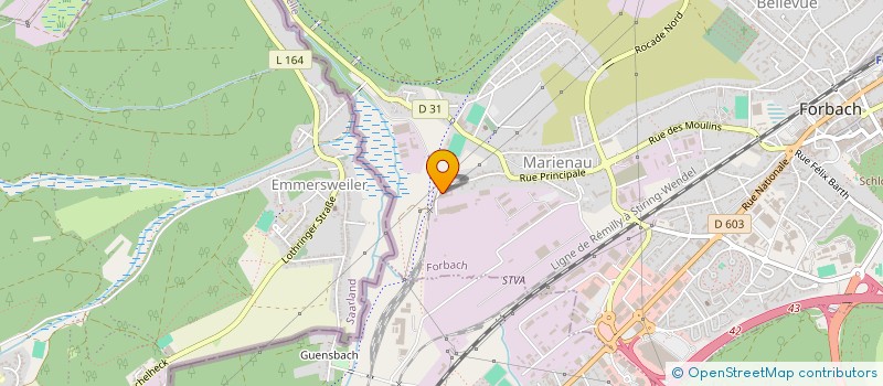 localisation de l'entreprise ECKER H.P.M. à FORBACH