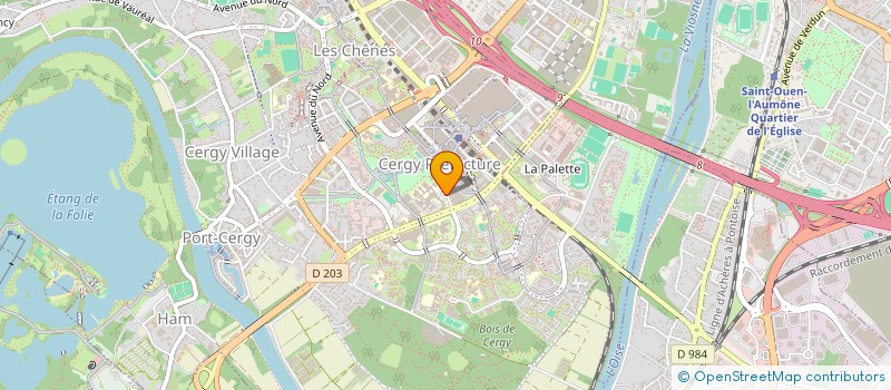 localisation de l'entreprise ECKLO  CERGY