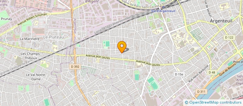 localisation de l'entreprise ECL  ARGENTEUIL