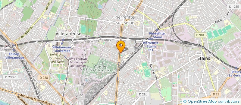 localisation de l'entreprise ECL à PIERREFITTE-SUR-SEINE