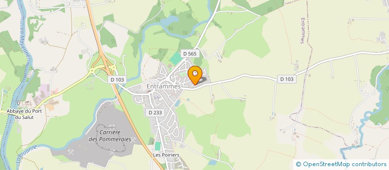 localisation de l'entreprise ECL  ENTRAMMES