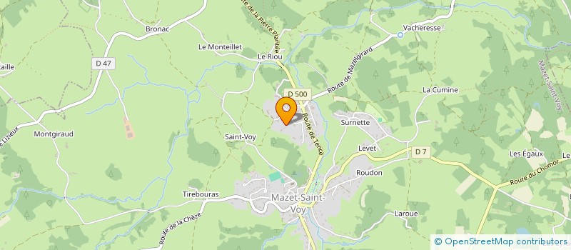 localisation de l'entreprise ECL GUILHOT  MAZET-SAINT-VOY