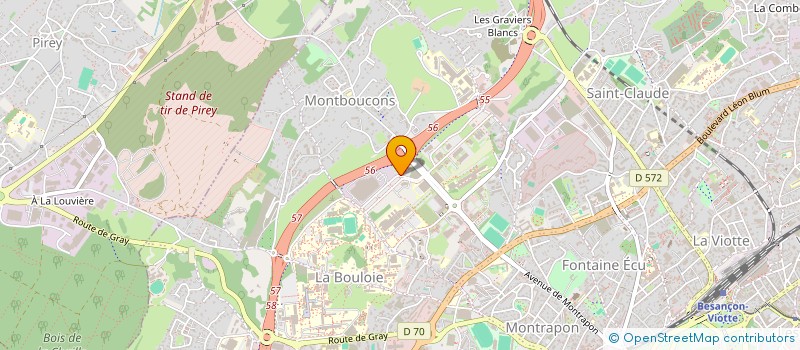 localisation de l'entreprise ECL LOCATION  BESANCON