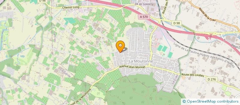 localisation de l'entreprise ECL RENOVATION  LA CRAU