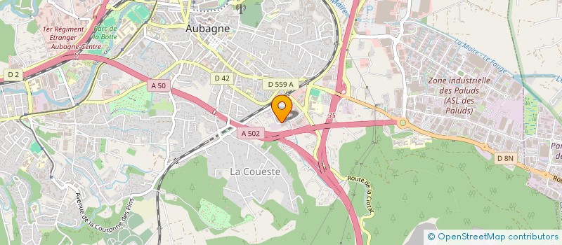 localisation de l'entreprise ECLA 13  AUBAGNE