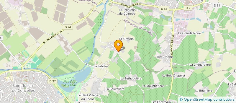 localisation de l'entreprise ECLA à SAINT-JULIEN-DE-CONCELLES