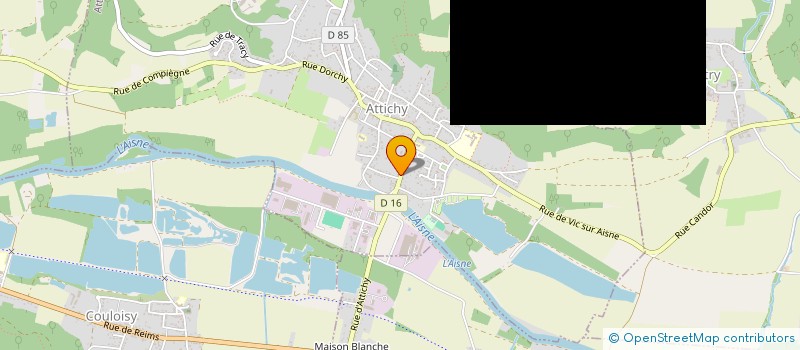 localisation de l'entreprise ECLA  BERNEUIL-SUR-AISNE