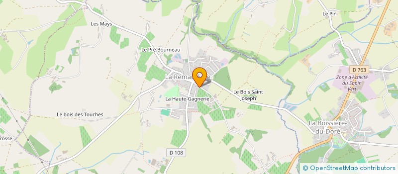 localisation de l'entreprise ECLA à LA REMAUDIERE
