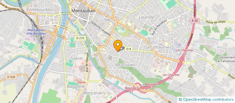 localisation de l'entreprise ECLA  MONTAUBAN