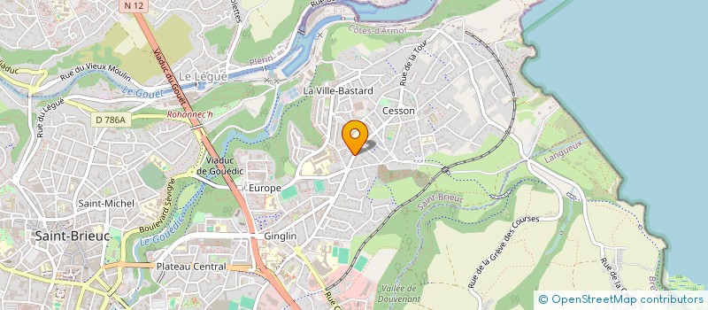 localisation de l'entreprise ECLA à SAINT-BRIEUC