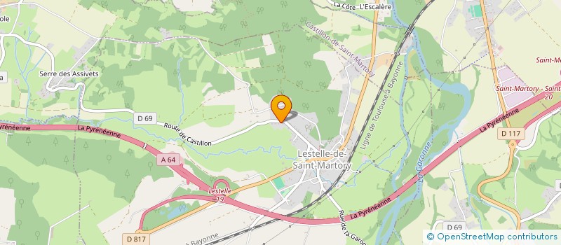 localisation de l'entreprise ECLA  LESTELLE-DE-SAINT-MARTORY