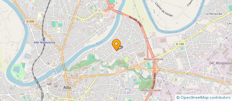 localisation de l'entreprise ECLA ALBI à ALBI