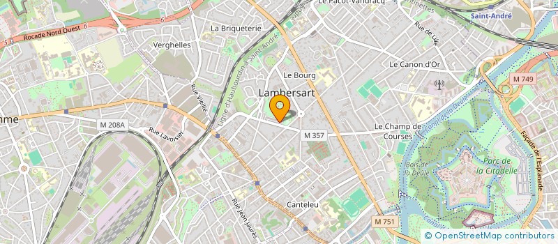 localisation de l'entreprise ECLA ARCHITECTURES à LAMBERSART