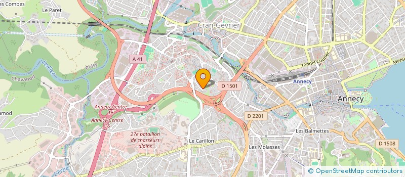 localisation de l'entreprise ECLA FINANCES à ANNECY