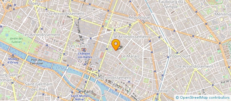 localisation de l'entreprise ECLA TEMPLE  PARIS