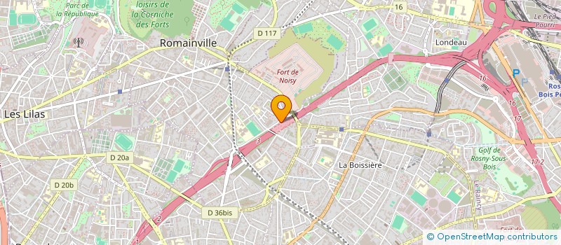 localisation de l'entreprise ECLAIR BLANC à ROMAINVILLE