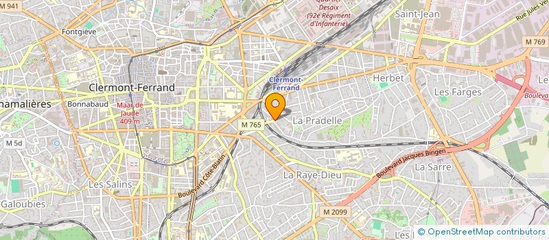 localisation de l'entreprise ECLAIR D'AUVERGNE à CLERMONT-FERRAND