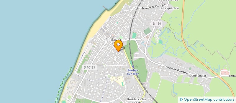 localisation de l'entreprise ECLAIR ELECTRICITE GENERALE  SOULAC-SUR-MER