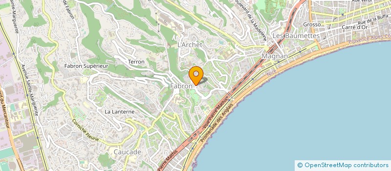 localisation de l'entreprise ECLAIR NET à NICE