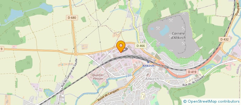 localisation de l'entreprise ECLAIRAGE DES 3 FRONTIERES à ALTKIRCH
