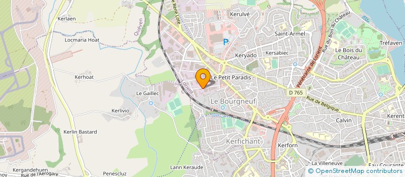 localisation de l'entreprise ECLAIRAGE DIFFUSION à LORIENT
