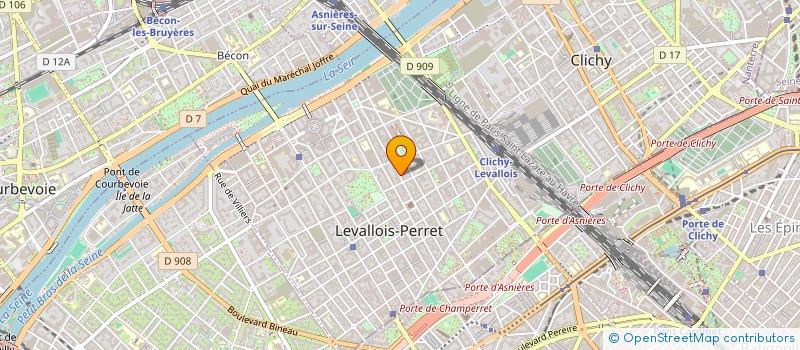 localisation de l'entreprise ECLAIRAGE ET ARCHITECTURE à LEVALLOIS-PERRET