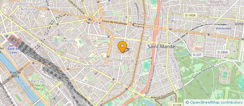 localisation de l'entreprise ECLAIRAGE REFLETS ET ENVIRONNEMENT à PARIS