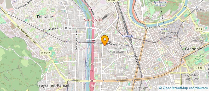 localisation de l'entreprise ECLAIRAGE SERVICE à GRENOBLE