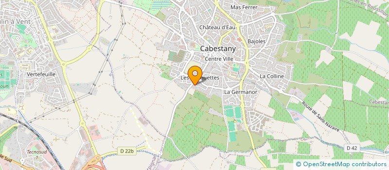 localisation de l'entreprise ECLAIRAGE TECHNIQUE MODERNE - LIGHTING  CABESTANY