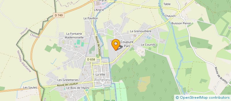 localisation de l'entreprise ECLAIRE  CHAVEIGNES