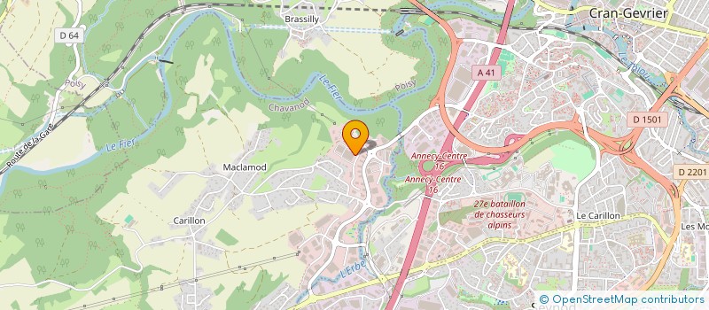 localisation de l'entreprise ECLAIRE  CHAVANOD