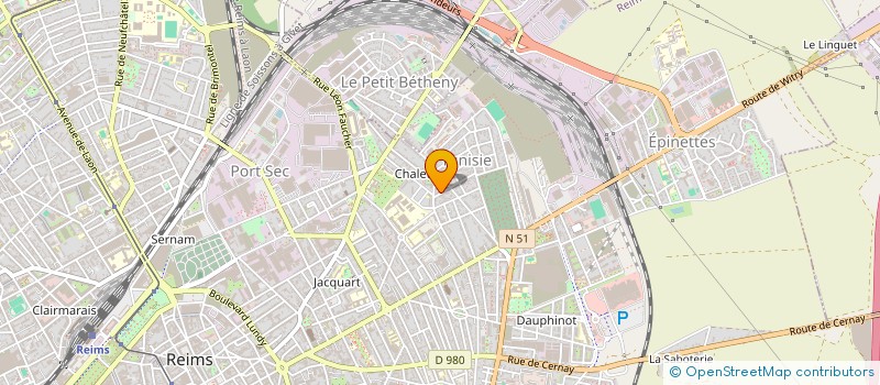 localisation de l'entreprise ECLAIRENOV à REIMS