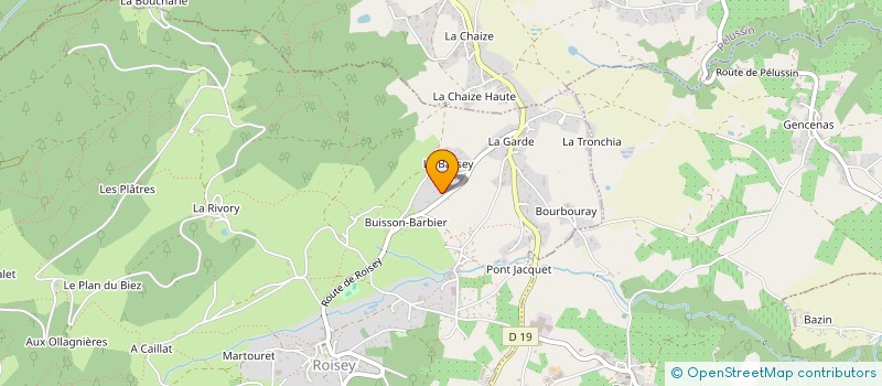 localisation de l'entreprise ECLAIREURS SPELEOLOGIE MEZELET  ROISEY