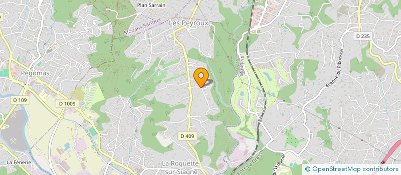 localisation de l'entreprise ECLAIREUSE STRATEGIE à LA ROQUETTE-SUR-SIAGNE