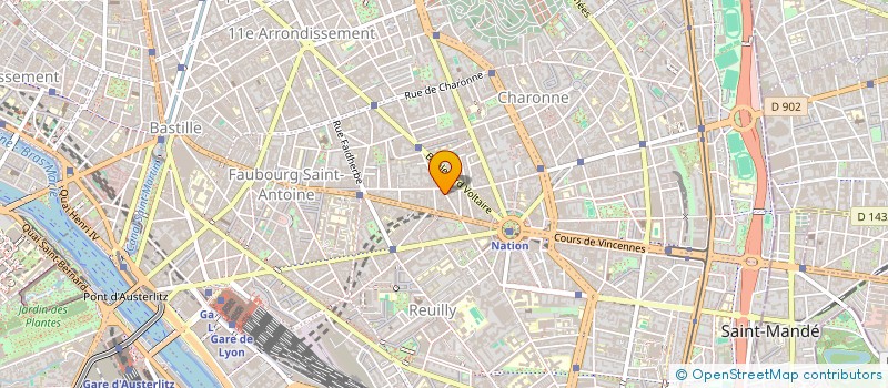 localisation de l'entreprise ECLAIREUSES ET ECLAIREURS LAIQUES DE PARIS  PARIS