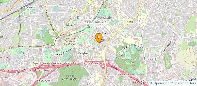 localisation de l'entreprise ECLAIRMEDIA à PESSAC