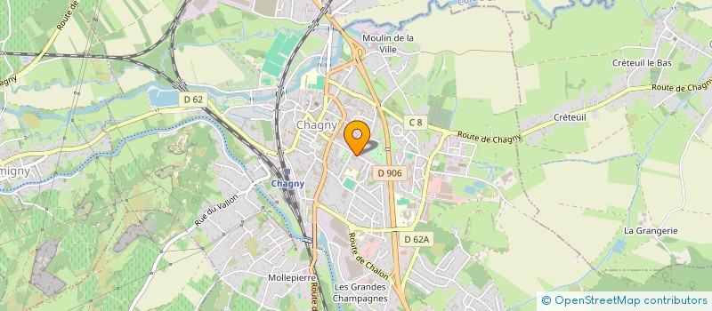 localisation de l'entreprise ECLAR à CHAGNY