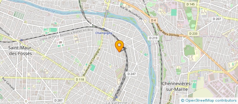 localisation de l'entreprise ECLAS à SAINT-MAUR-DES-FOSSES