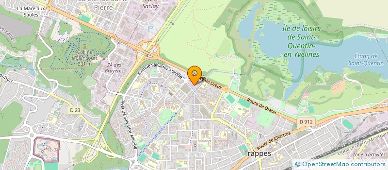 localisation de l'entreprise ECLAT  TRAPPES