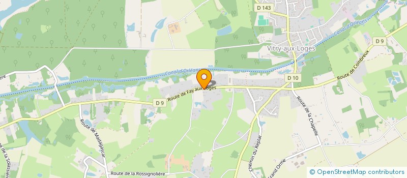 localisation de l'entreprise ECLAT AUTO CENTRE à VITRY-AUX-LOGES