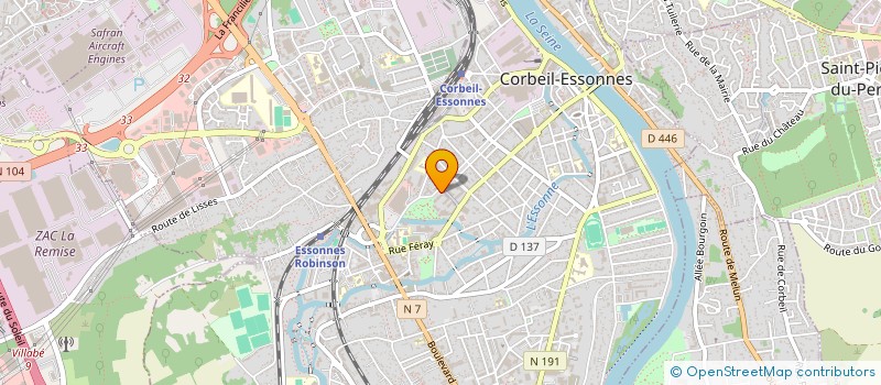 localisation de l'entreprise ECLAT COMMUNICATIONS & DEVELOPPEMENTS à CORBEIL-ESSONNES