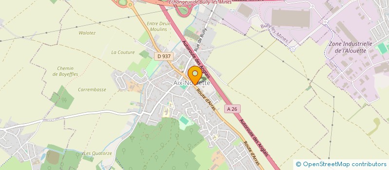 localisation de l'entreprise ECLAT'COSM  AIX-NOULETTE