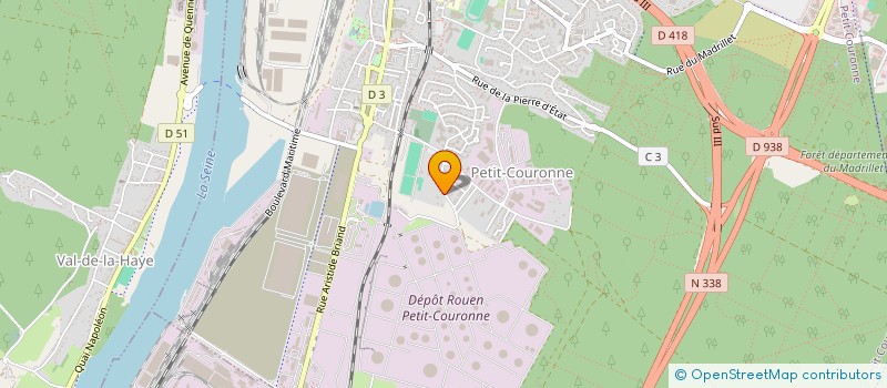 localisation de l'entreprise ECLAT D'AMES COACHING  PETIT-COURONNE